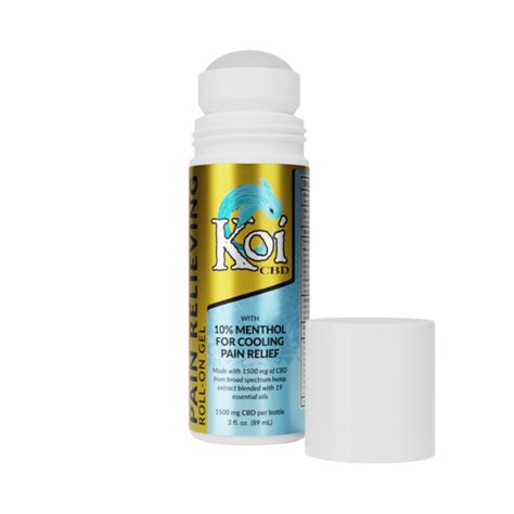 Koi Cbd Pain Relieving Gel Roll On Broad Spectrum Thc Free Fl Oz