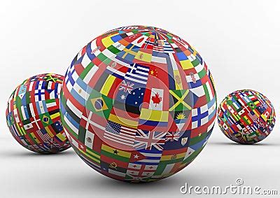 Flag Globe With Different Country Flags Stock Images Image 31412174