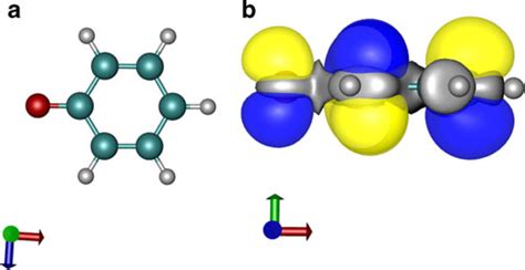 a Molecular structure of the phenoxide anion. b The −10 –5 isosurface ...