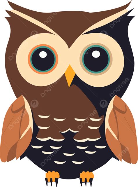 Cute Owl Cartoon Drawn Painted Vector Cute Owl Cute Owl Cartoon Owl