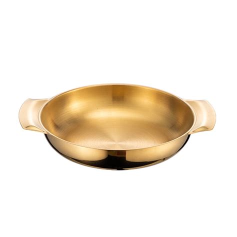 Nuolux Pan Pot Paella Steel Stainless Frying Cooking Korean Soup Wok Hot Bowls Spanish Ramen