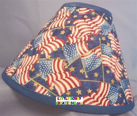 Patriotic American Flag Fabric Lamp Shade All Handmade After Order Is Placed