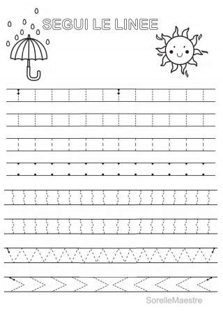 Pregrafismo Schede Scuola Primaria Classe Prima