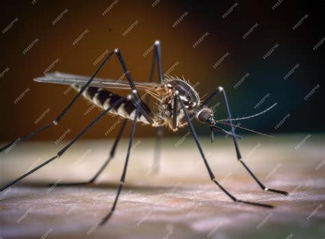 Premium Photo Dangerous Malaria Infected Culex Mosquito Bite