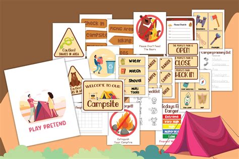 Free Camping Pretend Play Printables! Spark Imagination ️