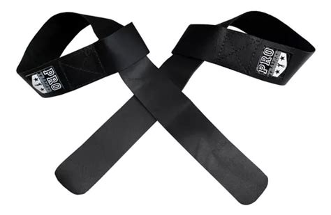 Strap Fita Couro Preto Barra Muscula O Frete Gr Tis