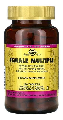 Female Multiple Solgar 120 Tabletas Multivitaminico Mujer | Cuotas sin ...