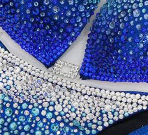 Crystal Rhinestone Bikini Connector 5 Pc Set NPC IFBB Competition Bikini Etsy