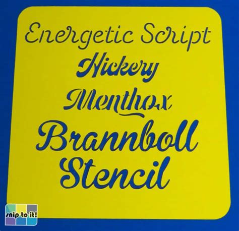 Our 36 favorite Stencil fonts for Cricut (Free and 100% tested!) - Snip ...