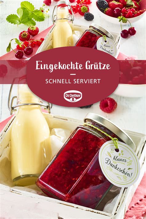 Eingekochte Rote Gr Tze Eine Fruchtige Rote Gr Tze Aus Frischen