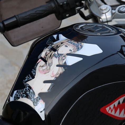 Anime Sexy Girl Motorcycle Reflective Oil Fuel Tank Pad Protector Sticker Decal Ebay