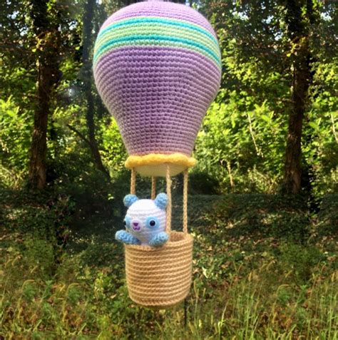 Kawaii Hot Air Balloon And Panda Amigurumi Pattern Amigurumi