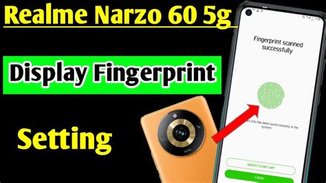 Realme Narzo 60 5g Display Fingerprint Setting How To Set Display