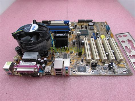 Asus P5P800 REV 1.01 865GV Motherboard ATX + Pentium 4 3GHz CPU + HSF I ...