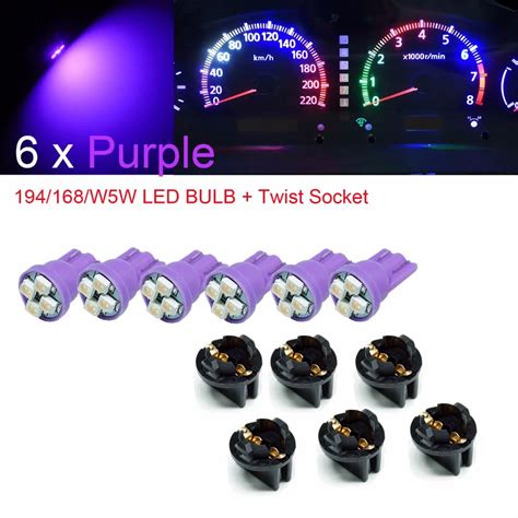 Us Warehouse Pa Led X Led Instrument Panel Dash Light Bulb Twist