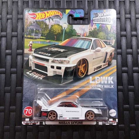 Promo HOT WHEELS LBWK NISSAN SKYLINE LB ER34 PUTIH BOULEVARD PREMIUM Diskon 50 Di Seller