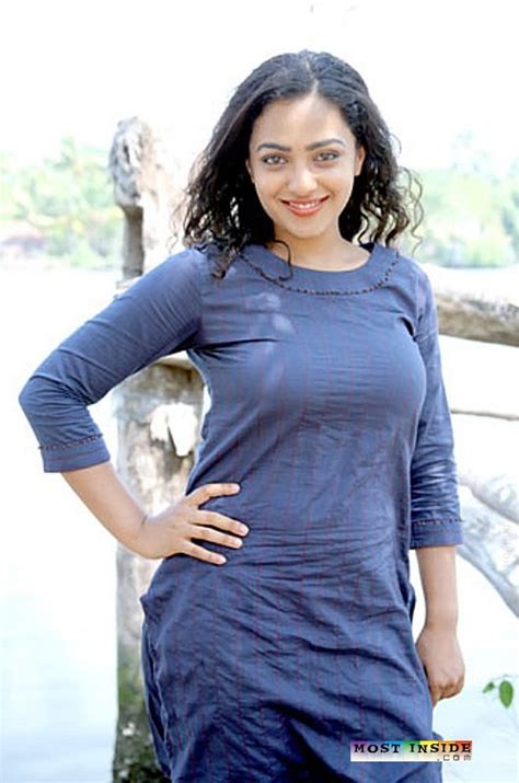 Indian Actress South Indian Actress Nithya Menen Hot Big Boobs Show At