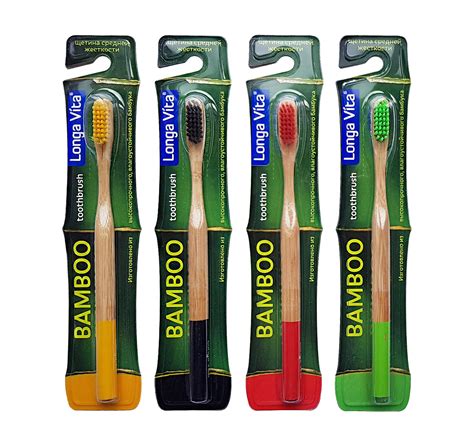 Longa Vita Bamboo зубная щетка средняя жесткость арт.ВТ-2 купить ...