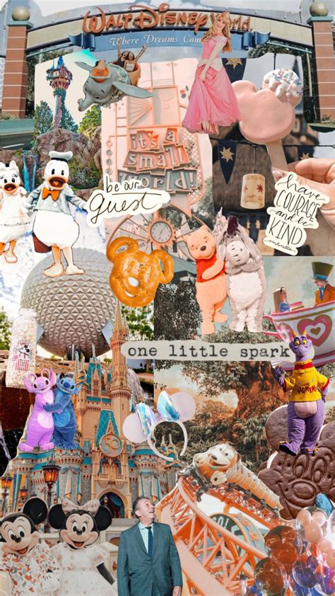 #disneywallpaper #disney #aesthetic in 2023 | Disney collage, Walt ...