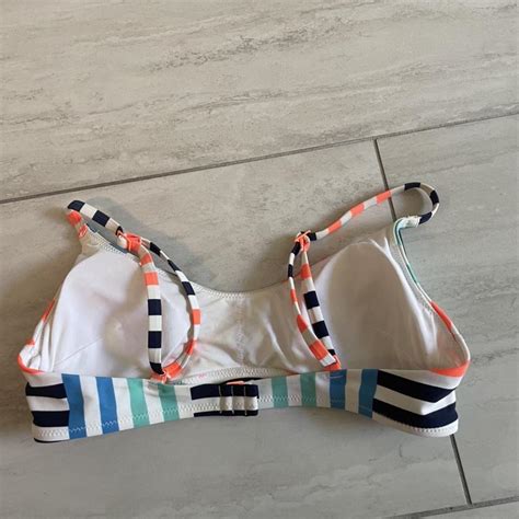 Aerie Women S Blue And Orange Bikini And Tankini Tops Depop