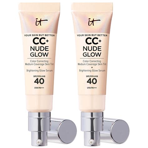 IT COSMETICS Nude Glow CC Cream Duo Fair Porcelain Cult Beauty