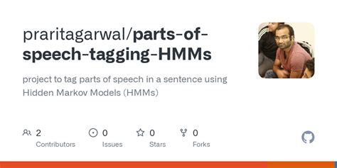 Github Praritagarwalparts Of Speech Tagging Hmms Project To Tag