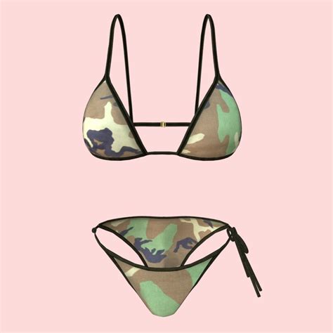 D Model Sexy Army Bikini P Vr Ar Low Poly Cgtrader
