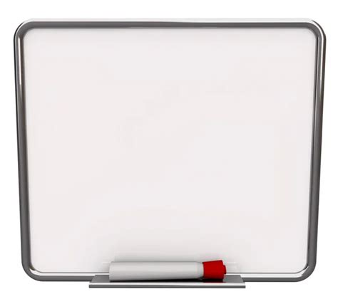 Blank White Dry Erase Board With Red Marker — Stock Photo © Iqoncept