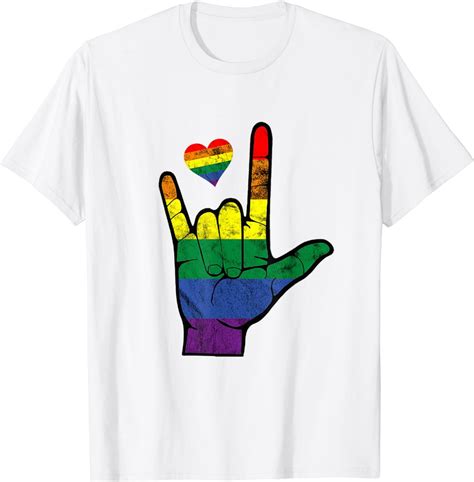 Gay Pride ASL Sign Languages LGBT Deaf Awareness Month T Shirt Walmart