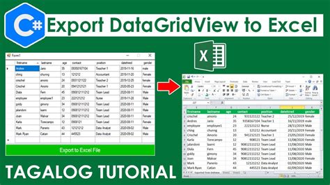 C How To Export DataGridView Data To MS Excel File In Visual C