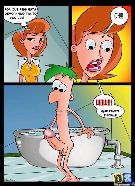 Phineas e Ferb pornô Pegando à mãe Cartoon Pornô Quadrinhos de