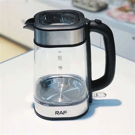 Стеклянный электрочайник c подсветкой RAF R.7890 2000 Вт. 2.5L - Aveopt ...