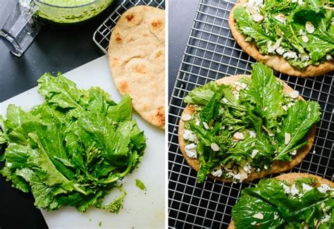 Roasted Broccoli Rabe And Pesto Flatbread Cookie And Kate