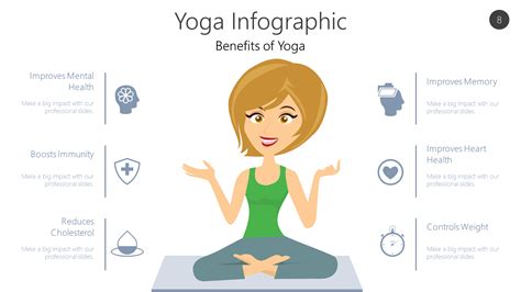 Health Yoga Infographic 36 Yoga Lifestyle Benefits | PPT Infographics