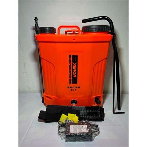 Jual Sprayer Elektrik 12 8 Liter Aki Manual Xenon Semprotan Hama 12