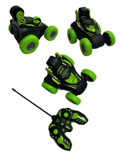 Машинка на пульте управления "Джип трюковой", перевёртыш, разворот на ...