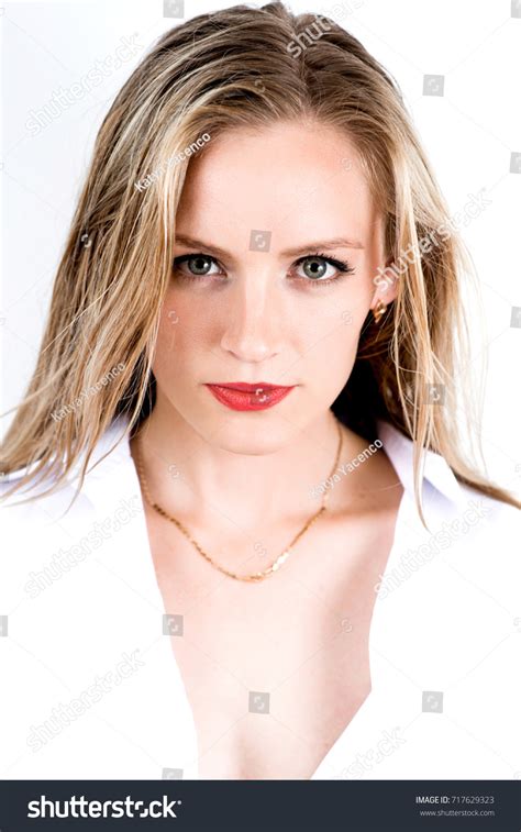 Portrait Sexy Blonde Wet Long Hair Stock Photo 717629323 Shutterstock