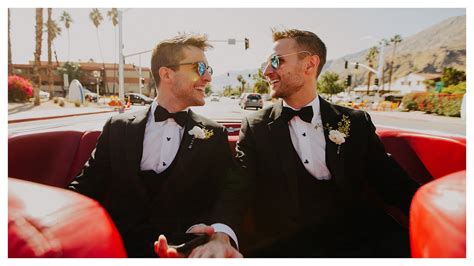 Beautiful Gay Wedding In Palm Springs Chris And Clays Big Day Youtube