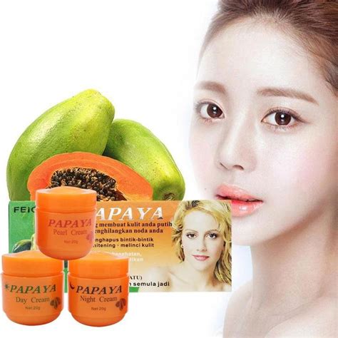 3 Bottle/set Papaya Whitening Cream