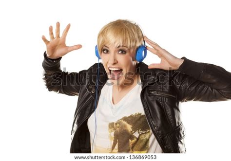 Happy Cute Short Haired Blonde Plays Stock Photo Shutterstock