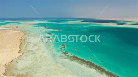 The scenic beauty on the beaches of Umluj in the city of Tabuk, Saudi ...