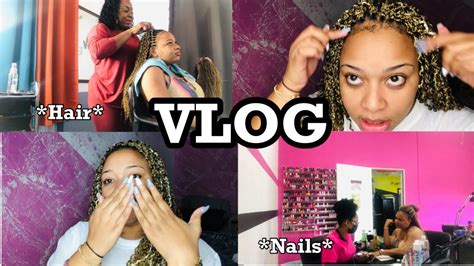 Vlog Come With Me To Get My Nails And Hair Done Itsdrayah 🐞🖤 Youtube