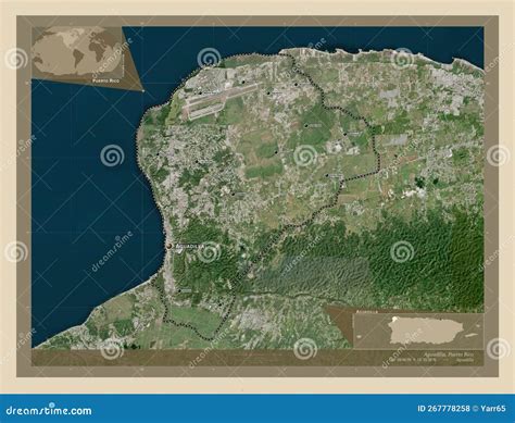 Aguadilla Puerto Rico High Res Satellite Labelled Points Of C Stock