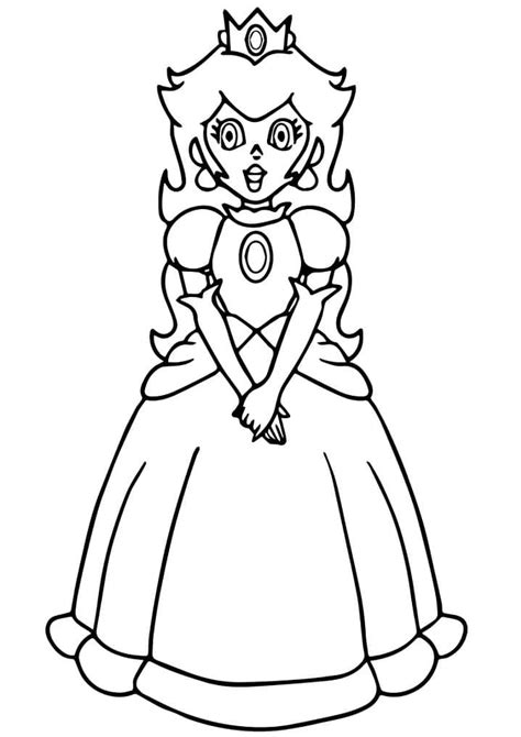 Coloriage Princesse Peach Gratuit T L Charger Et Imprimer Gratuit Sur