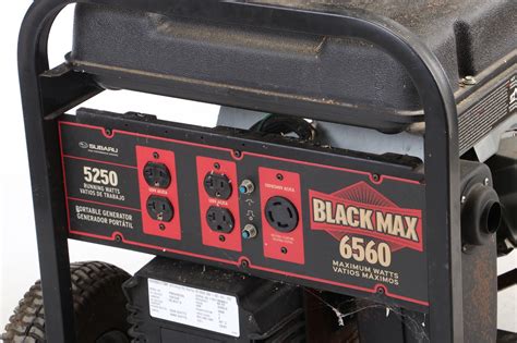 Black Max 6560 Generator Manual