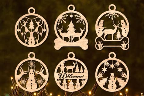 Laser Cut Christmas Ornament Svg Graphic By Art Hub · Creative Fabrica