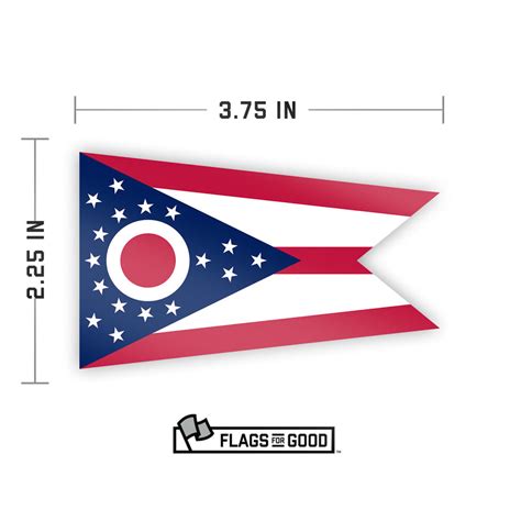 Ohio State Flag Sticker Flags For Good