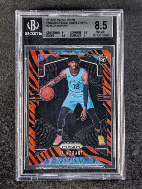 Panini Prizm Ja Morant Recrue Rc Tigre Stripe Choice Grizzlies