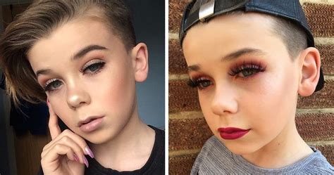 10 Year Old Becomes Internet Sensation For His Enviable Makeup Skills