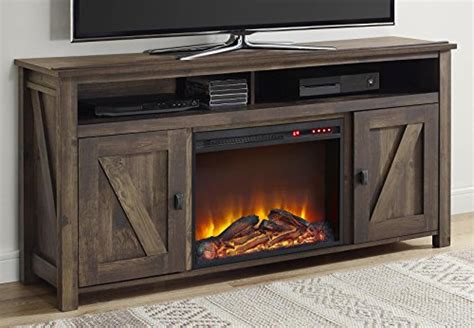 Ameriwood Home Farmington Electric Fireplace TV Console for TVs up to ...